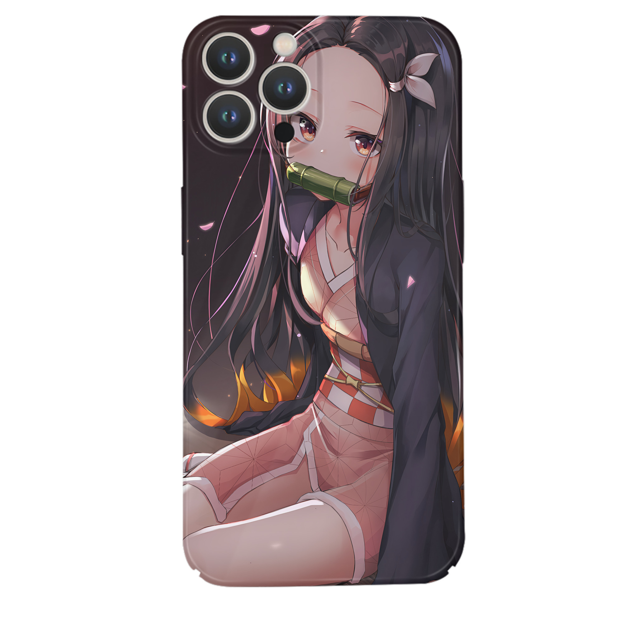 （画像用） 鬼滅の刃（きめつのやいば）竈門 禰󠄀豆子／かまど ねずこ Kamado Nezuko 【iPhone 14シリーズ対応】ハードケース
